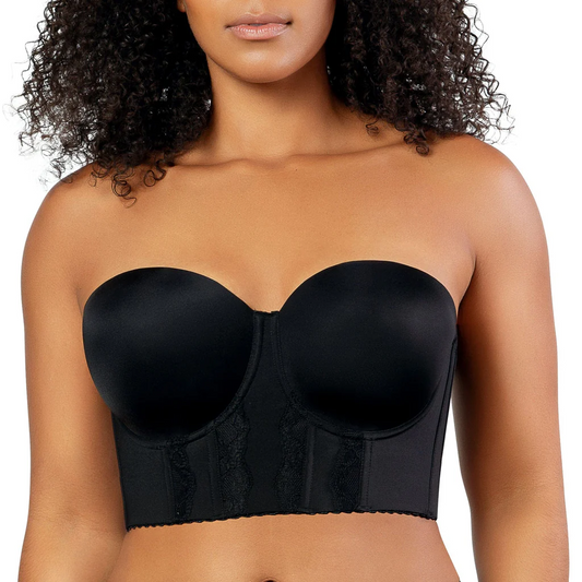 Full Bust and Full Figure Strapless Longline Bra