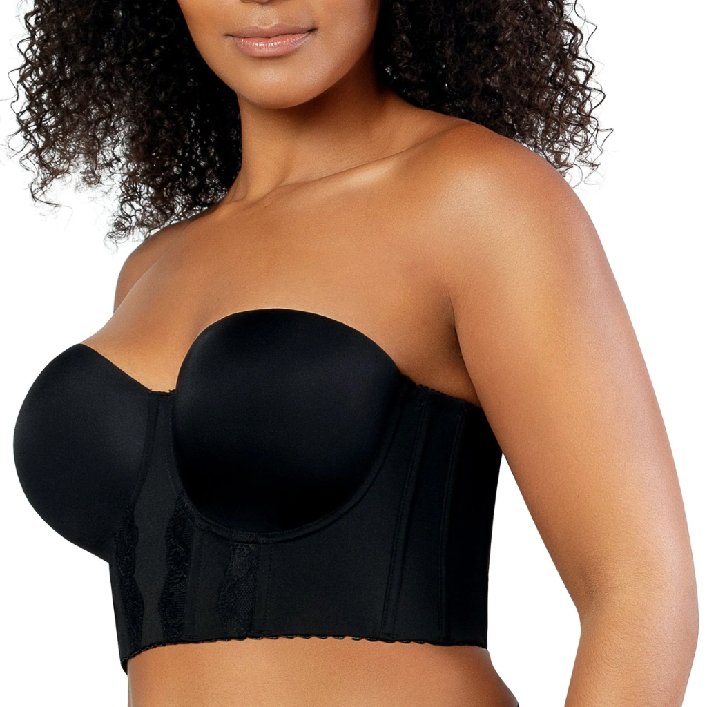 Full Bust and Full Figure Strapless Longline Bra