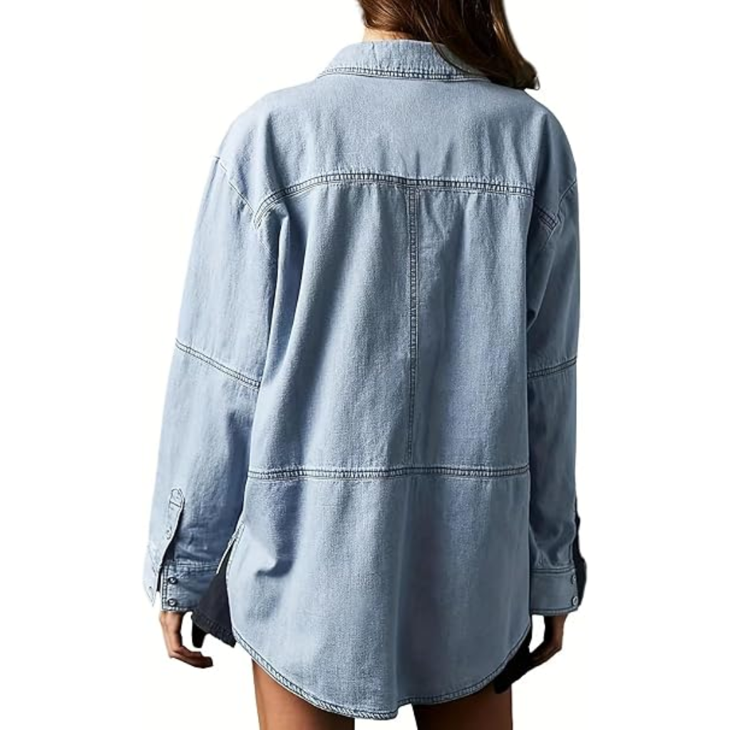 Denim Pullover Jacket