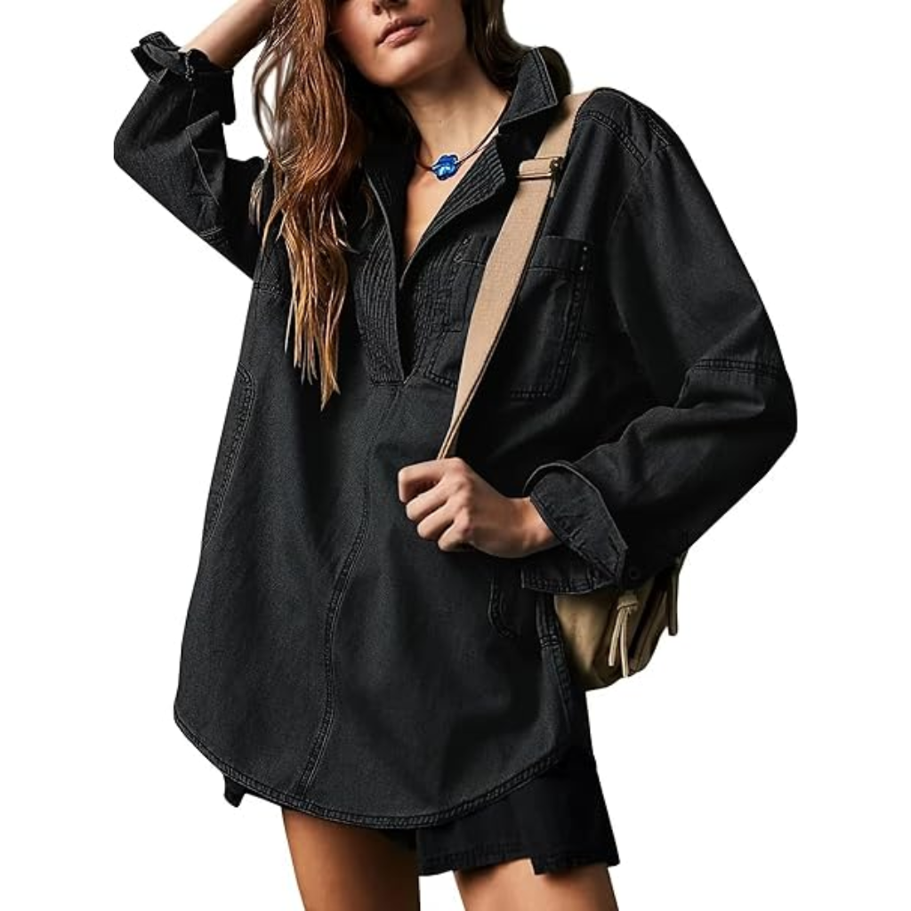 Denim Pullover Jacket