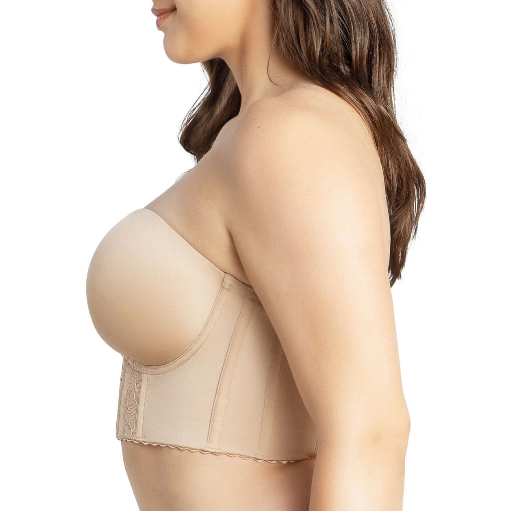 Full Bust and Full Figure Strapless Longline Bra