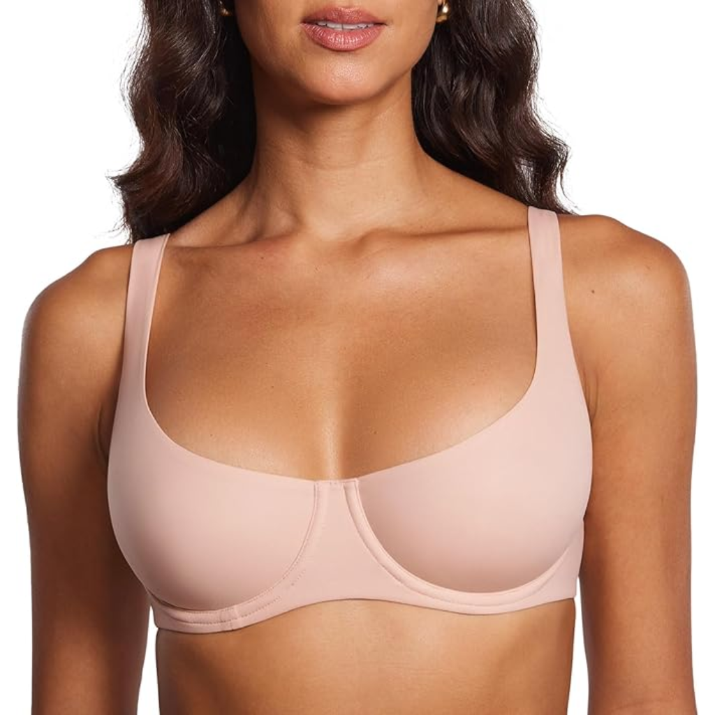 Unlined Balconette Bra – Supportive Scoop Neck