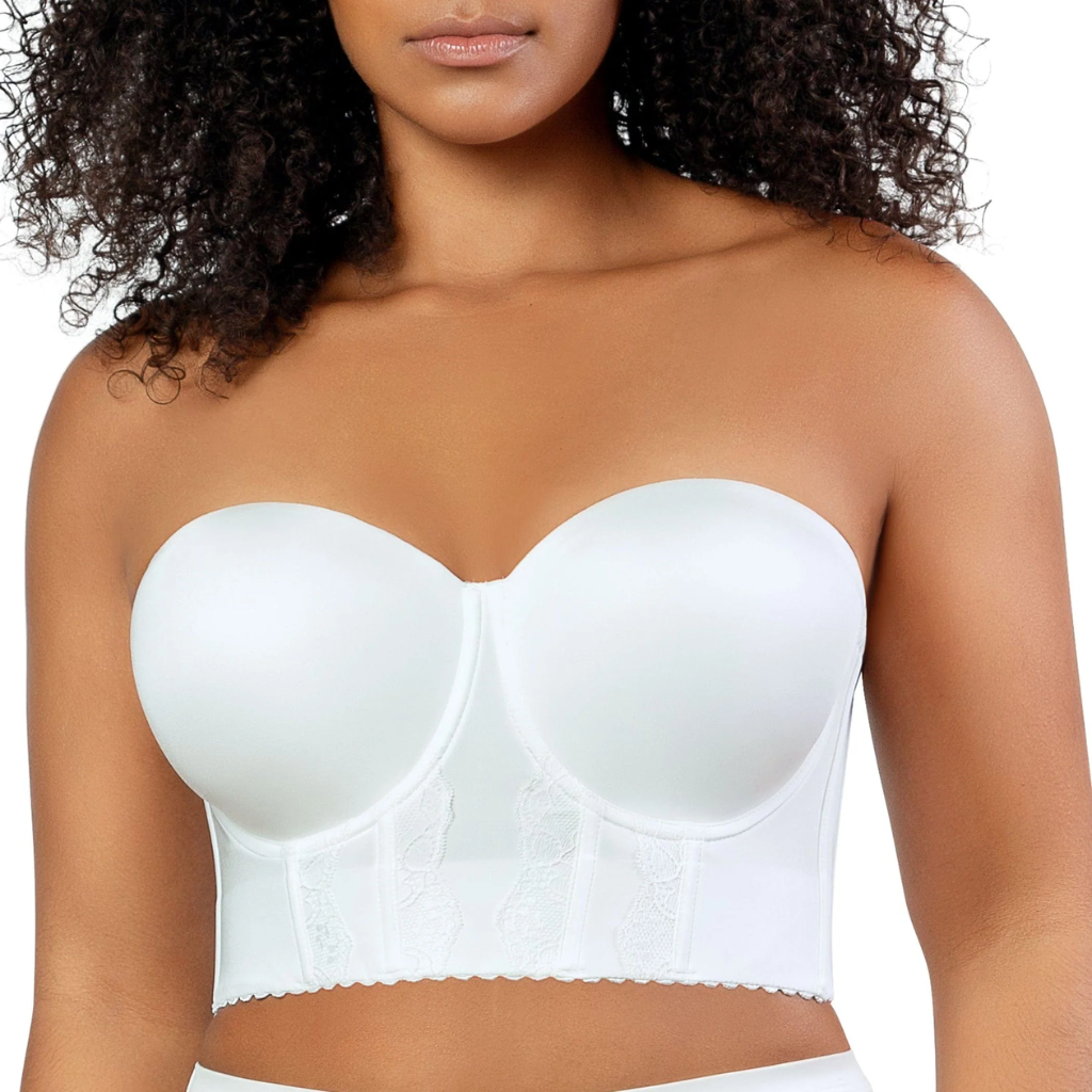 Full Bust and Full Figure Strapless Longline Bra