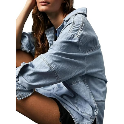 Denim Pullover Jacket