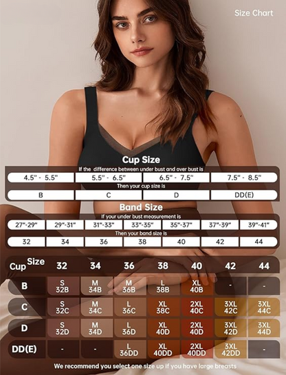 Wireless V Neck Crossover Mesh Bra